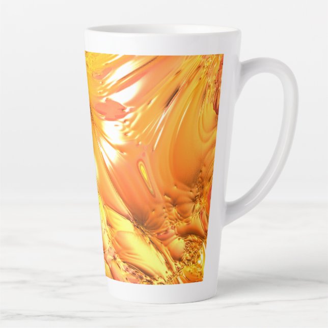 Colourful Abstract -Fractal- Late Mug D001 (Right)