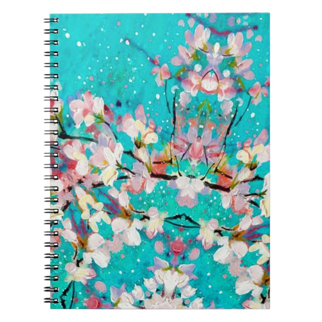 Colourful Abstract Geometric Background Pattern Notebook (Front)