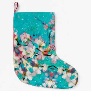 Colourful Abstract Geometric Background Pattern Small Christmas Stocking