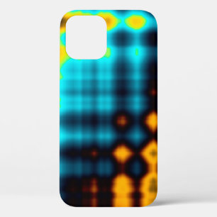 Colourful abstract geometric background with patte iPhone 12 case