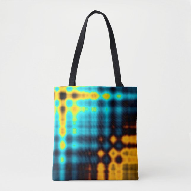 Colourful abstract geometric background with patte tote bag (Front)