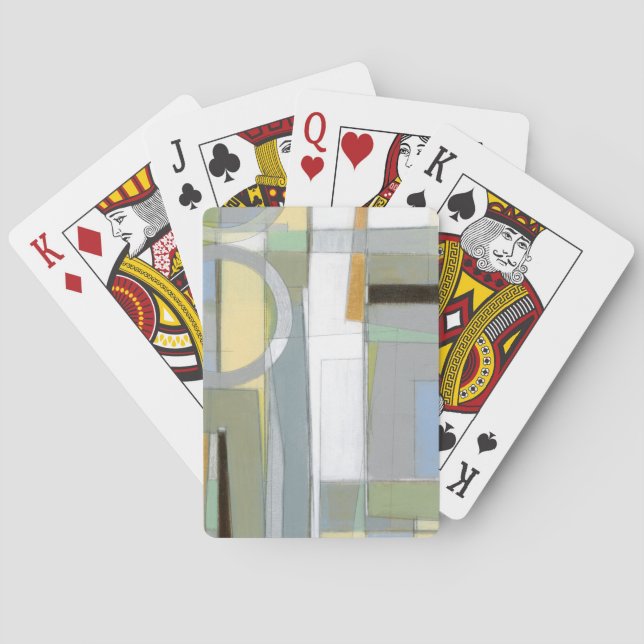 Colourful Abstract Geometric Shapes Playing Cards (Back)