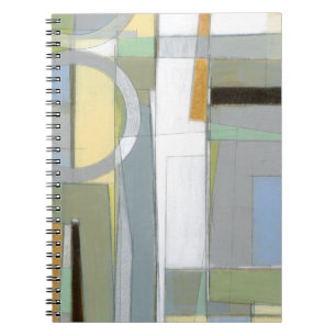 Colourful Abstract Geometric Shapes Spiral Notebook
