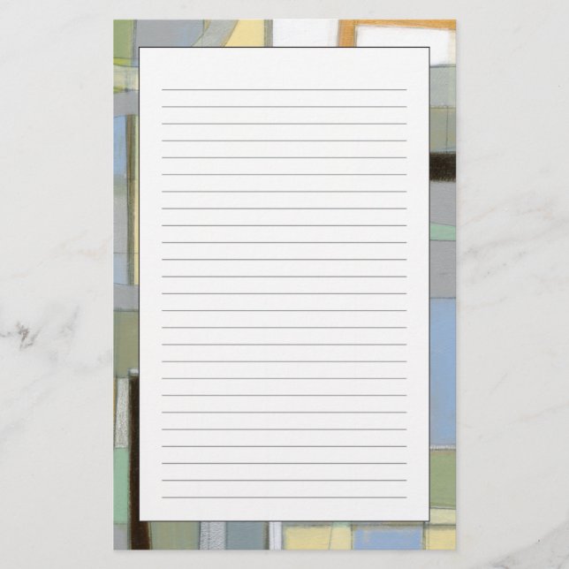 Colourful Abstract Geometric Shapes Stationery (Front)
