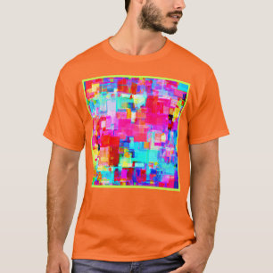 Colourful Abstract Geometry Pattern T-Shirt