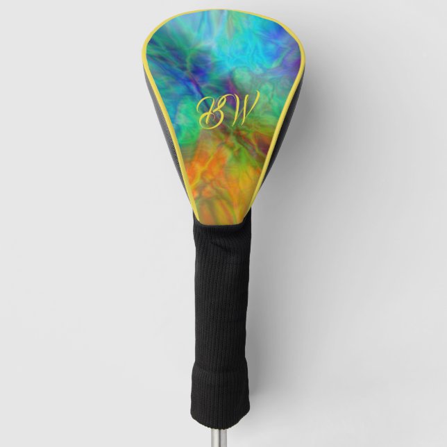 Colourful Abstract Golf Head Cover (Front)