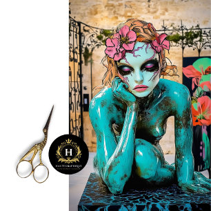 Colourful Abstract Gothic Paris Gargoyle Decoupage Tissue Paper