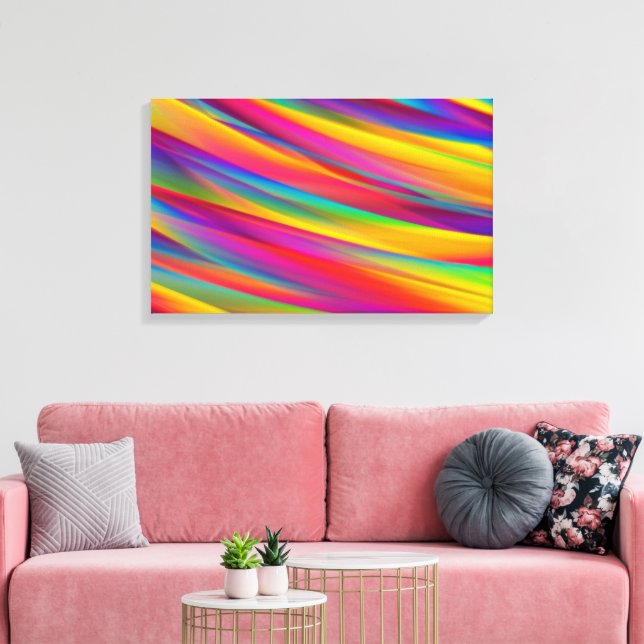 Colourful Abstract Gradient Canvas Print (Insitu(LivingRoom))