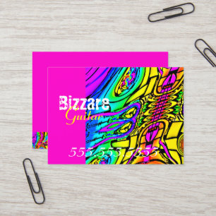 Colourful Abstract Guitar Business Card