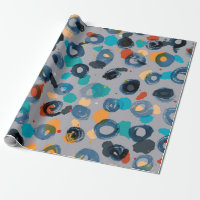 Colourful abstract hand-drawn circles pattern