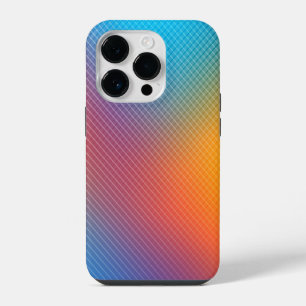 Colourful abstract holographic background no.3 iPhone 14 pro case