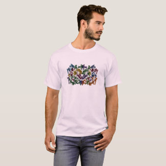Colourful Abstract Human Pattern T-Shirt | Modern
