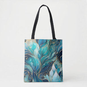 Colourful Abstract Ink Art Tote Bag