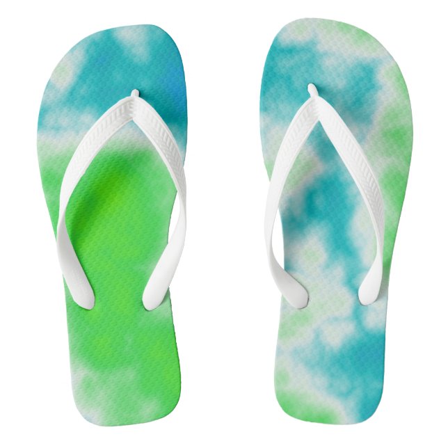 Colourful Abstract Jandals (Footbed)
