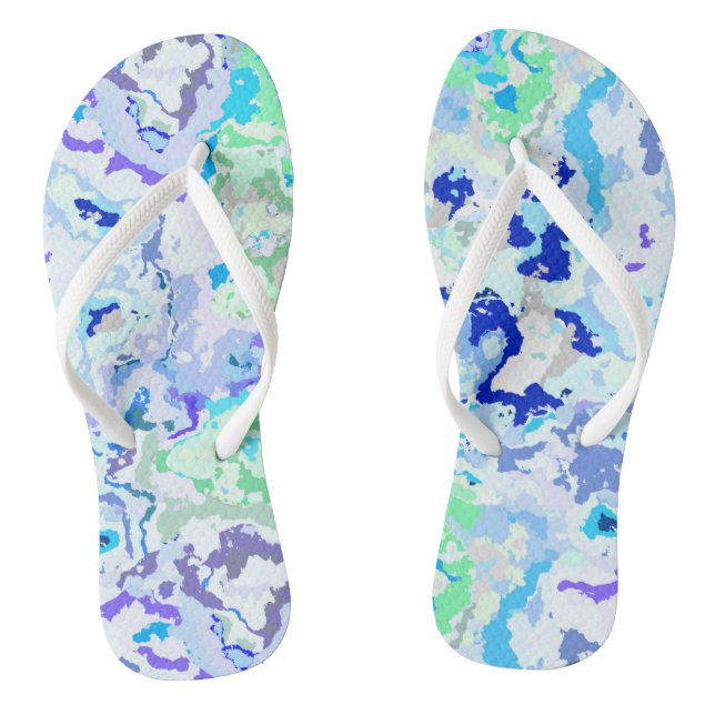 Colourful Abstract Jandals (Footbed)