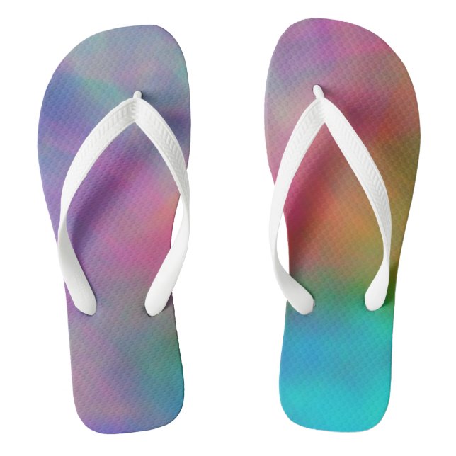 Colourful Abstract Jandals (Footbed)