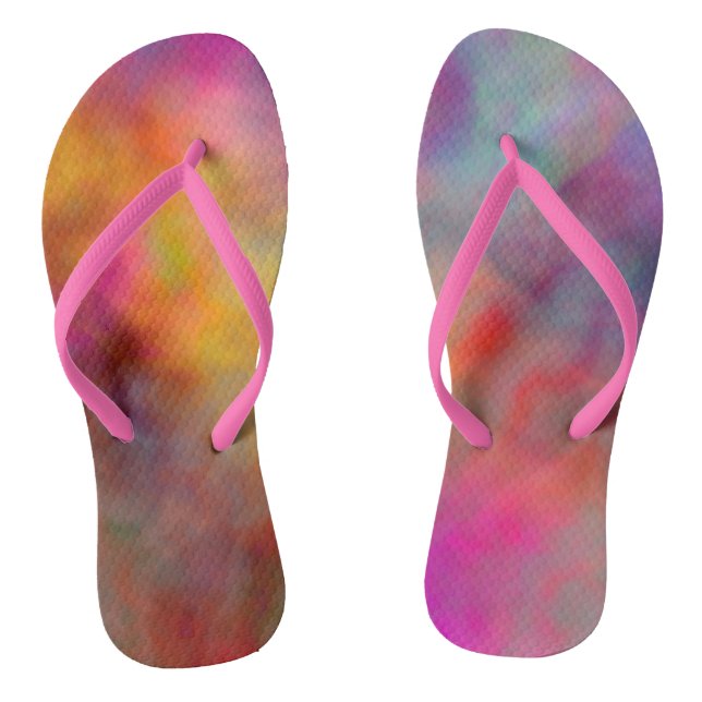 Colourful Abstract Jandals (Footbed)