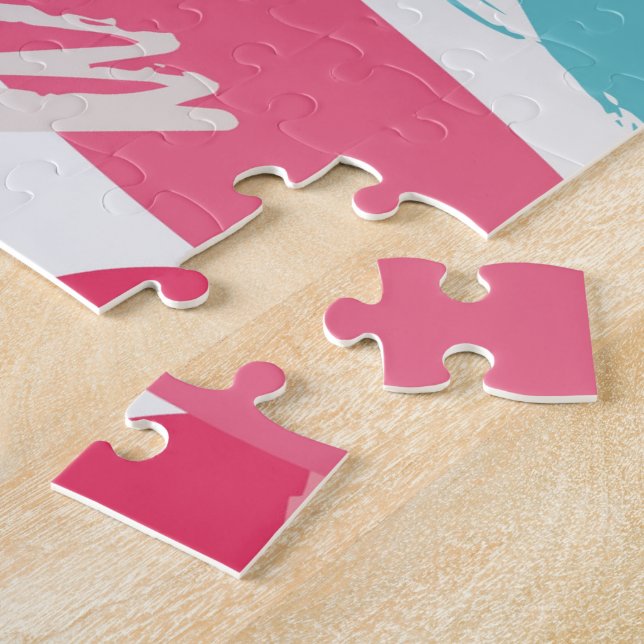 Colourful Abstract Jigsaw Puzzle (Side)