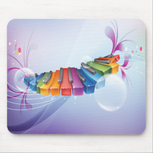 Colourful Abstract Keyboard Mouse Pad