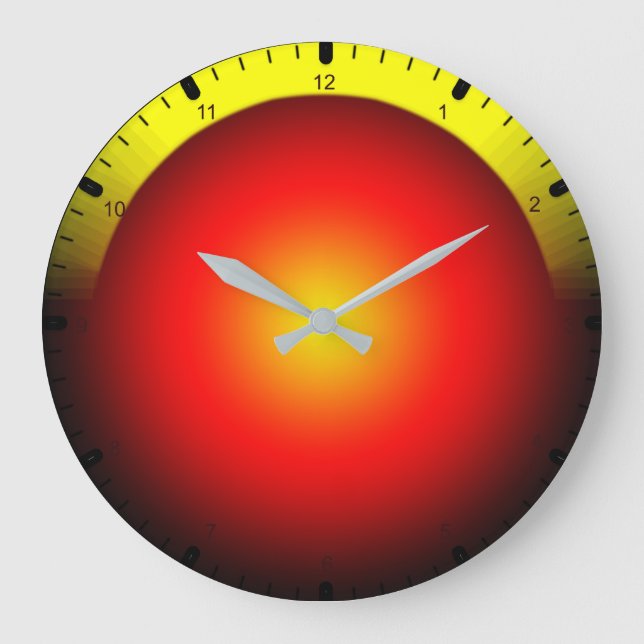 Colourful abstract large clock (Front)