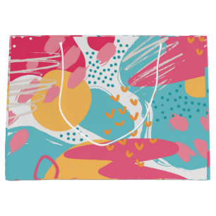 Colourful Abstract Large Gift Bag