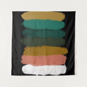 Colourful abstract lines, modern brush strokes. tapestry