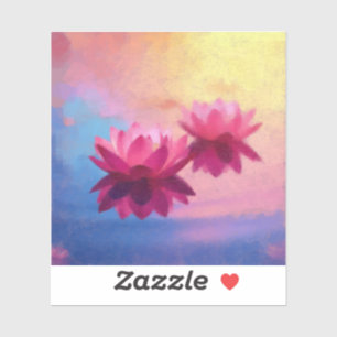 Colourful Abstract Lotus Flowers