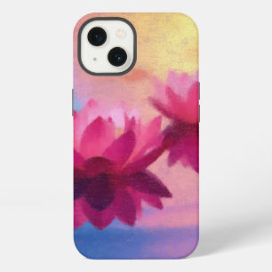 Colourful Abstract Lotus Flowers iPhone 13 Case