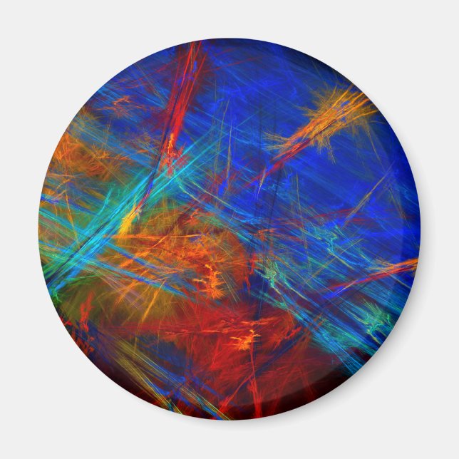 Colourful Abstract Magnet (Front)