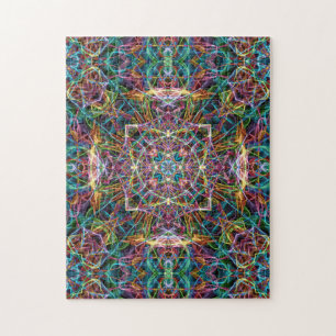 Colourful Abstract Mandala Jigsaw Puzzle