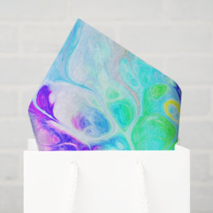 Colourful Abstract Marble Pattern Tissue Paper