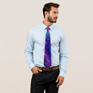 Colourful Abstract Marbling Tie