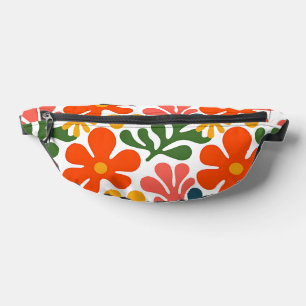 Colourful Abstract Matisse Floral Retro Art Bum Bags