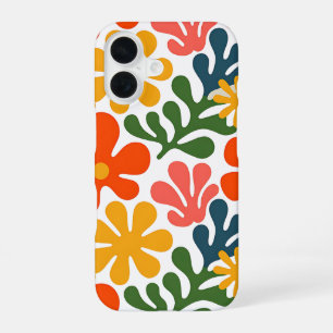 Colourful Abstract Matisse Floral Retro Art iPhone 16 Case