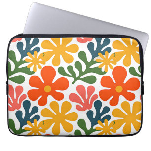Colourful Abstract Matisse Floral Retro Art Laptop Sleeve