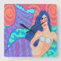 Colourful Abstract Mermaid Art
