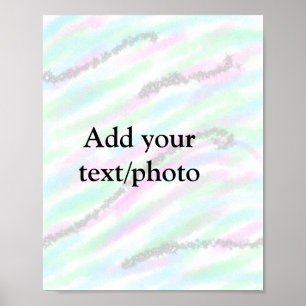Colourful abstract minimal editable add your text poster