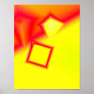 Colourful abstract minimal editable add your text poster