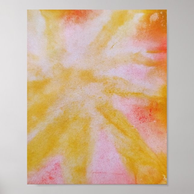 Colourful abstract minimal editable add your text  poster (Front)