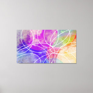 Colourful Abstract Modern Art Canvas Print