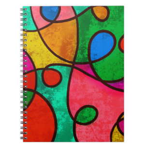 Colourful Abstract Modern Art Notebook