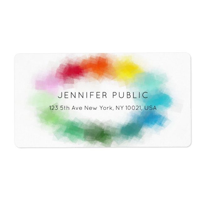 Colourful Abstract Modern Elegant Simple Template (Front)