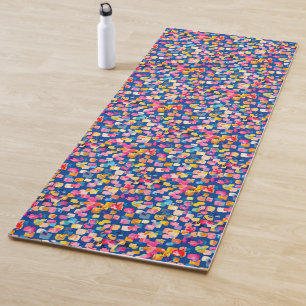 Colourful abstract modern yoga mat