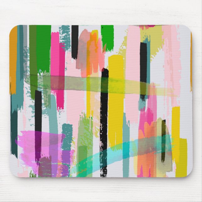 Colourful Abstract Mouse Pad (Front)