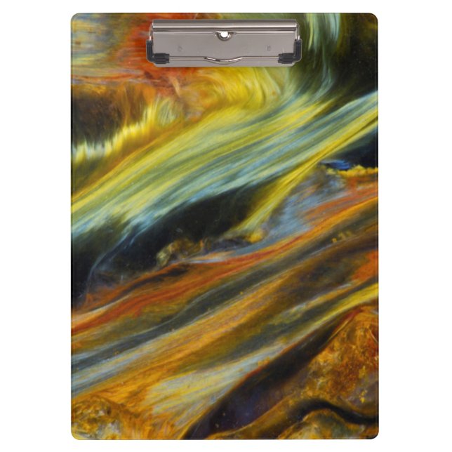 Colourful abstract of Pietersite Clipboard (Front)