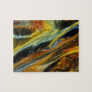 Colourful abstract of Pietersite Jigsaw Puzzle