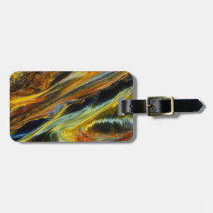 Colourful abstract of Pietersite Luggage Tag