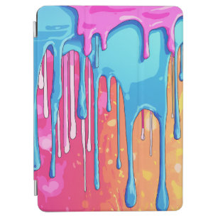 Colourful Abstract Paint Drips (4) iPad Air Cover