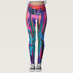 Colourful Abstract Painting #19 Leggings