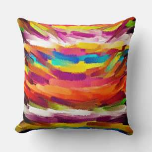 Colourful Abstract Painting #2 Cushion